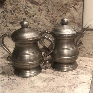 Wilton Armetale Pewter Sugar Bowl St Tavern Plough